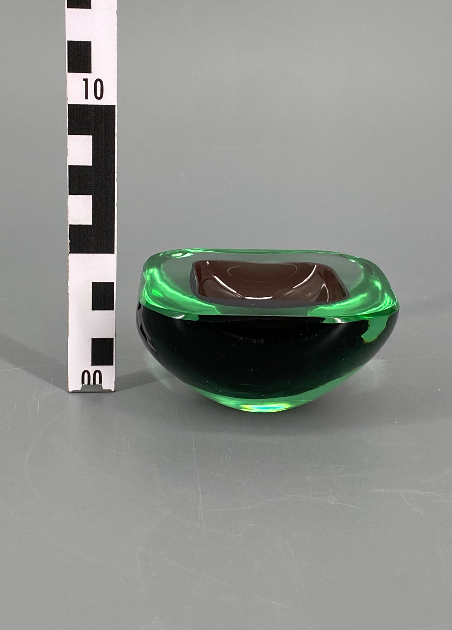 Muranoglas Schale Archimede Seguso, im Sommerso Stil, Italien