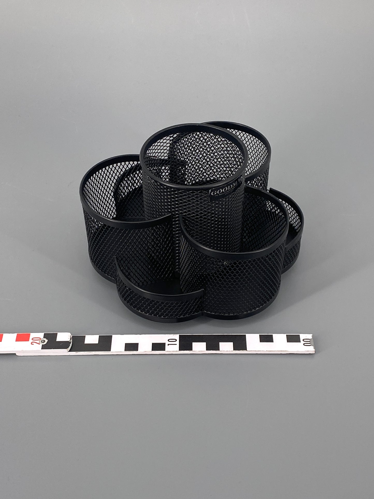 Drehbarer Schreibtisch Organizer / Stiftehalter in Schwarz