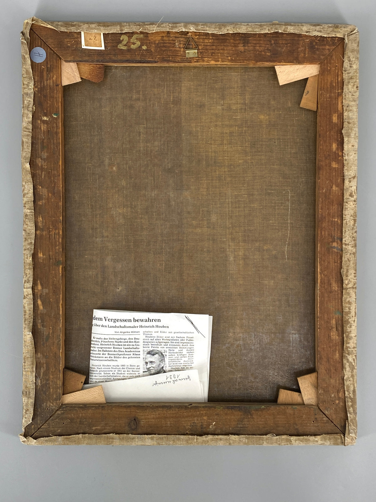 Handsigniertes Ölgemälde "Waldlandschaft" auf Leinwand von Heinrich Houben (1885–1967) aus Bonn