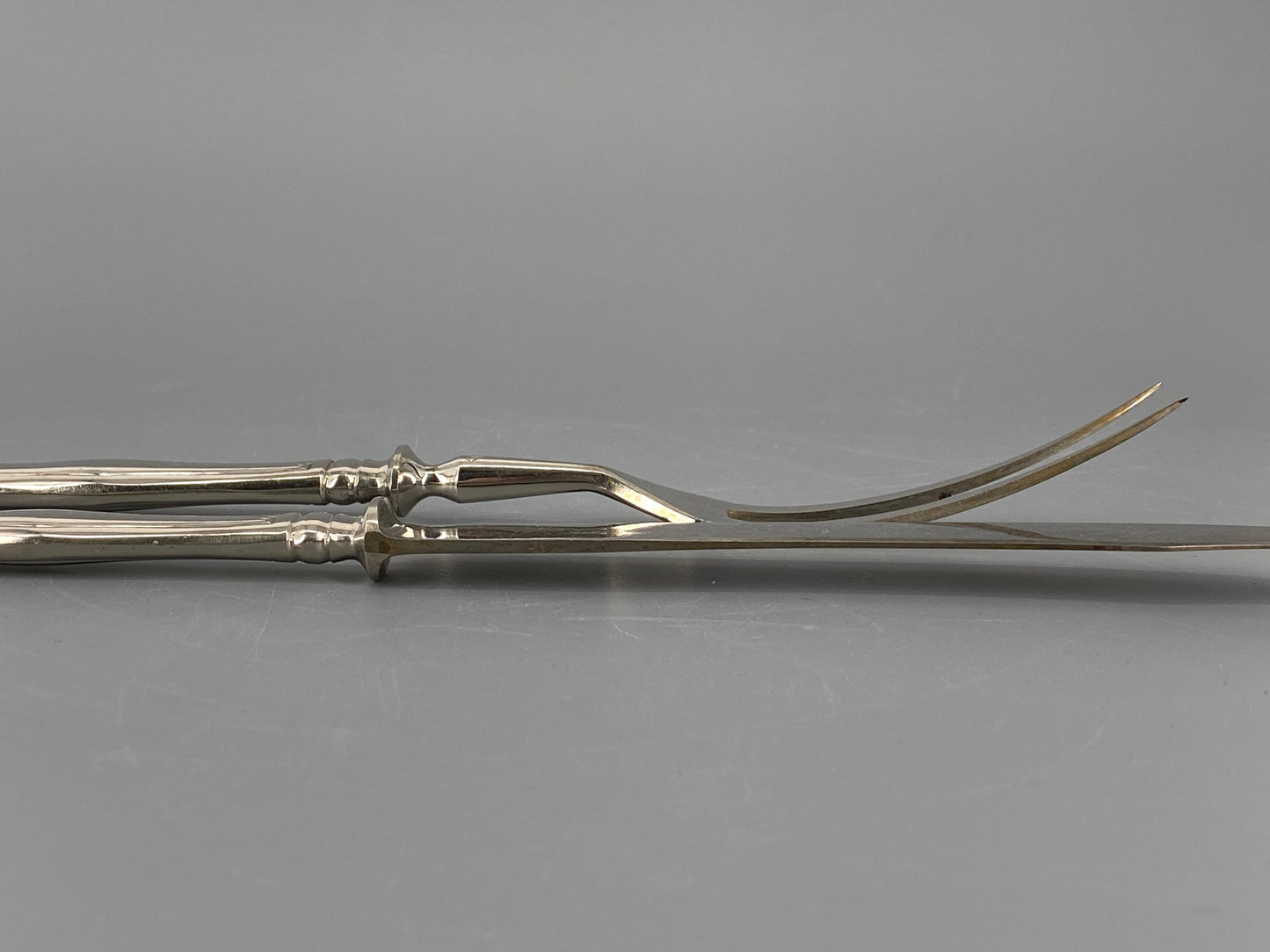 Tranchierbesteck von Gottlieb Hammesfahr Solingen-Foche, Messer und Gabel