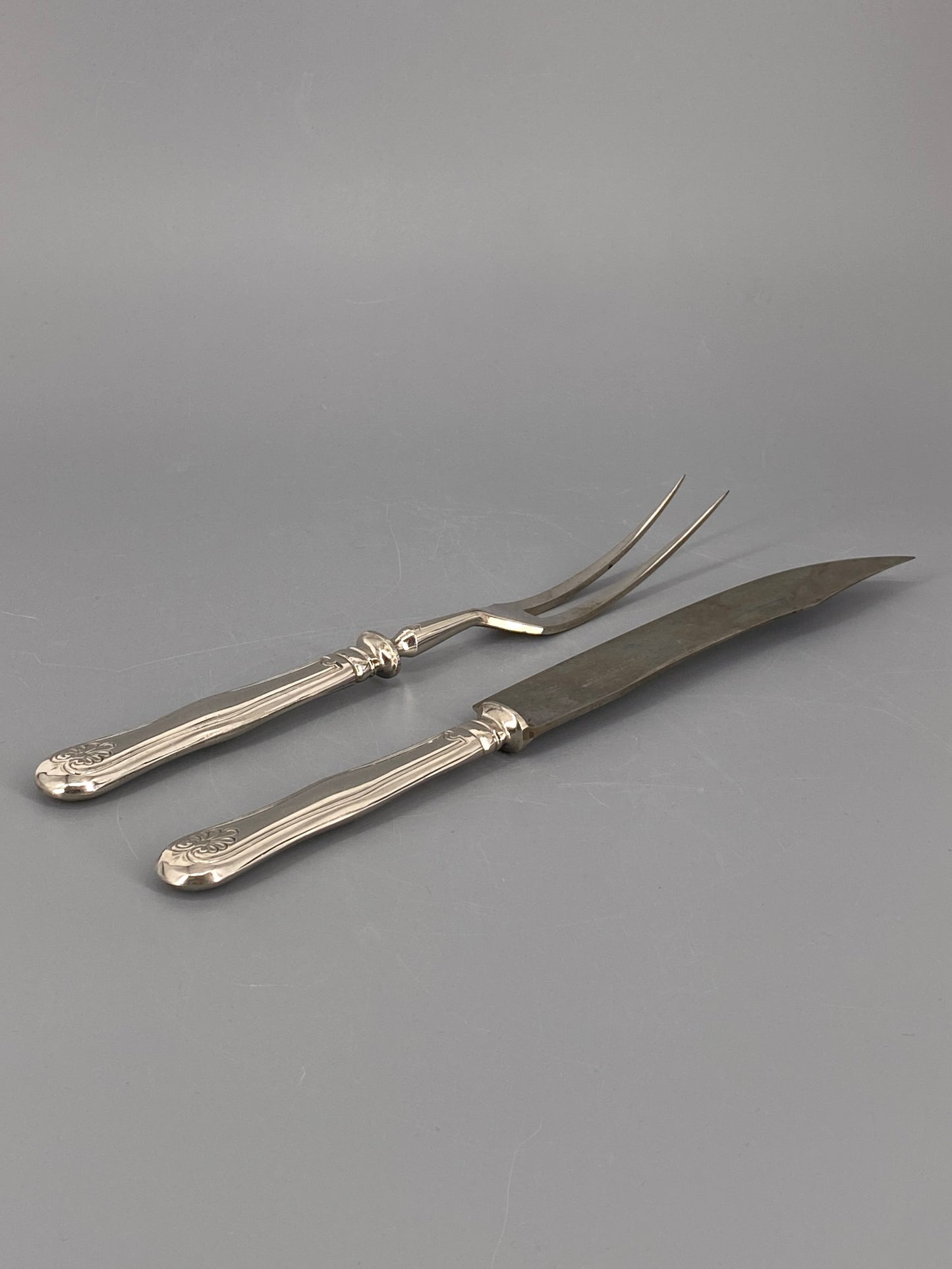 Tranchierbesteck von Gottlieb Hammesfahr Solingen-Foche, Messer und Gabel