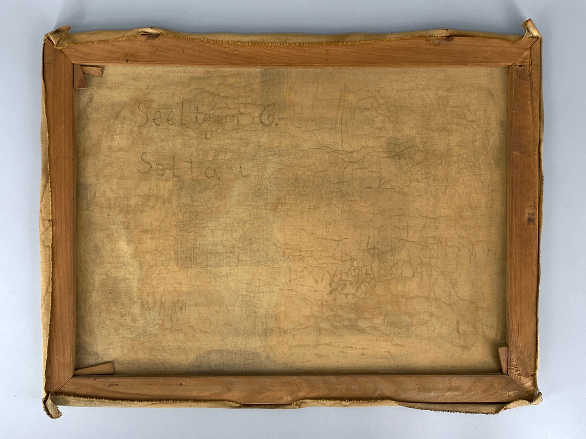 Kopie auf Leinwand nach dem berühmten Gemälde "Der letzte Mann" von Hans Bohrdt (1857–1945)