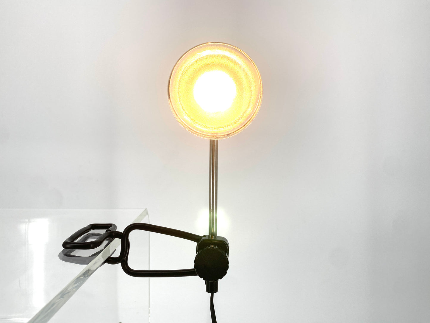 Kaiser Klemmleuchte 3100, ohne Schalter, in schwarz aus den 80er Jahren