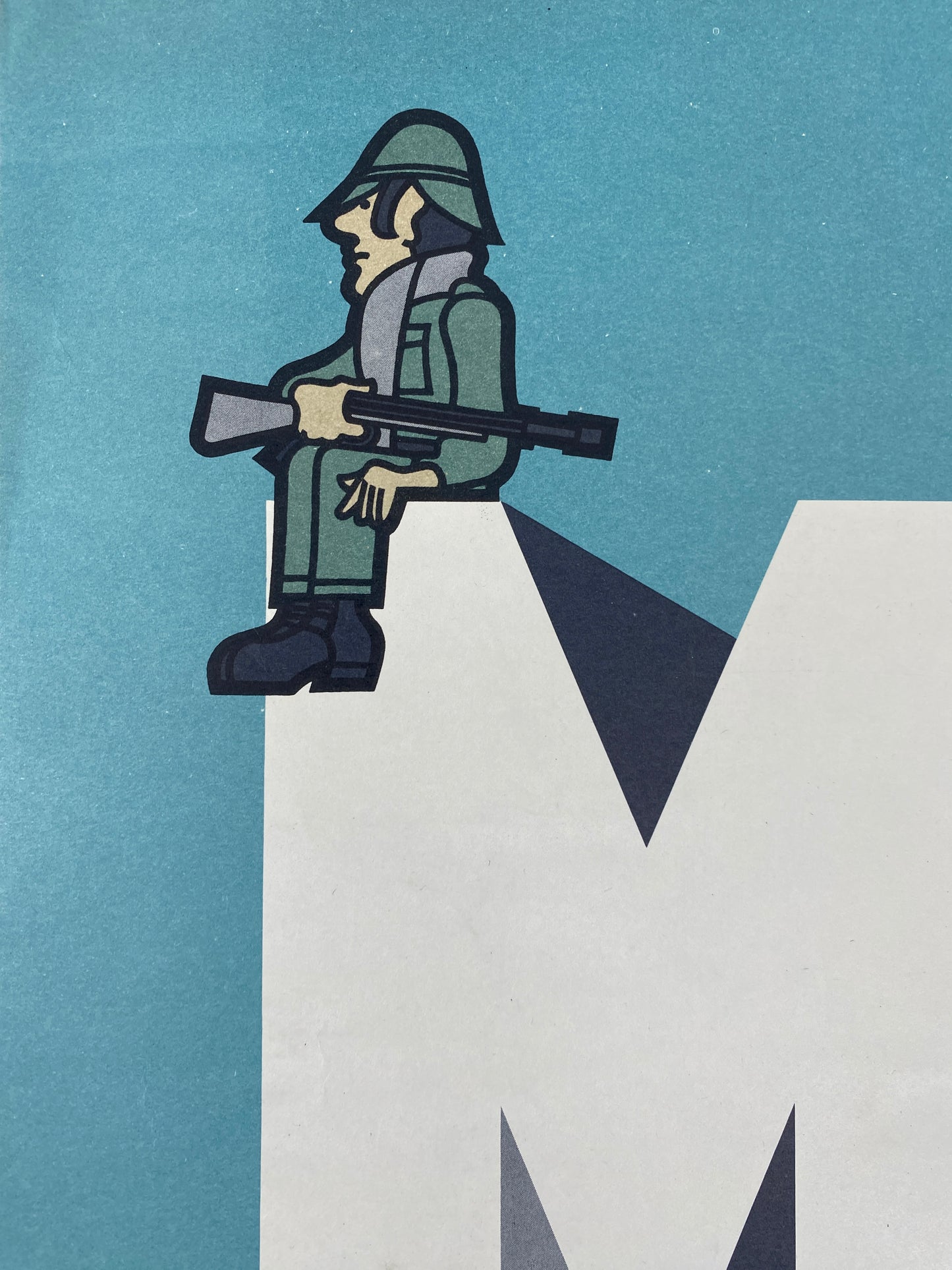 2 Plakate von João Abel Manta zum Ende der Nelkenrevolution, Portugal, 1975