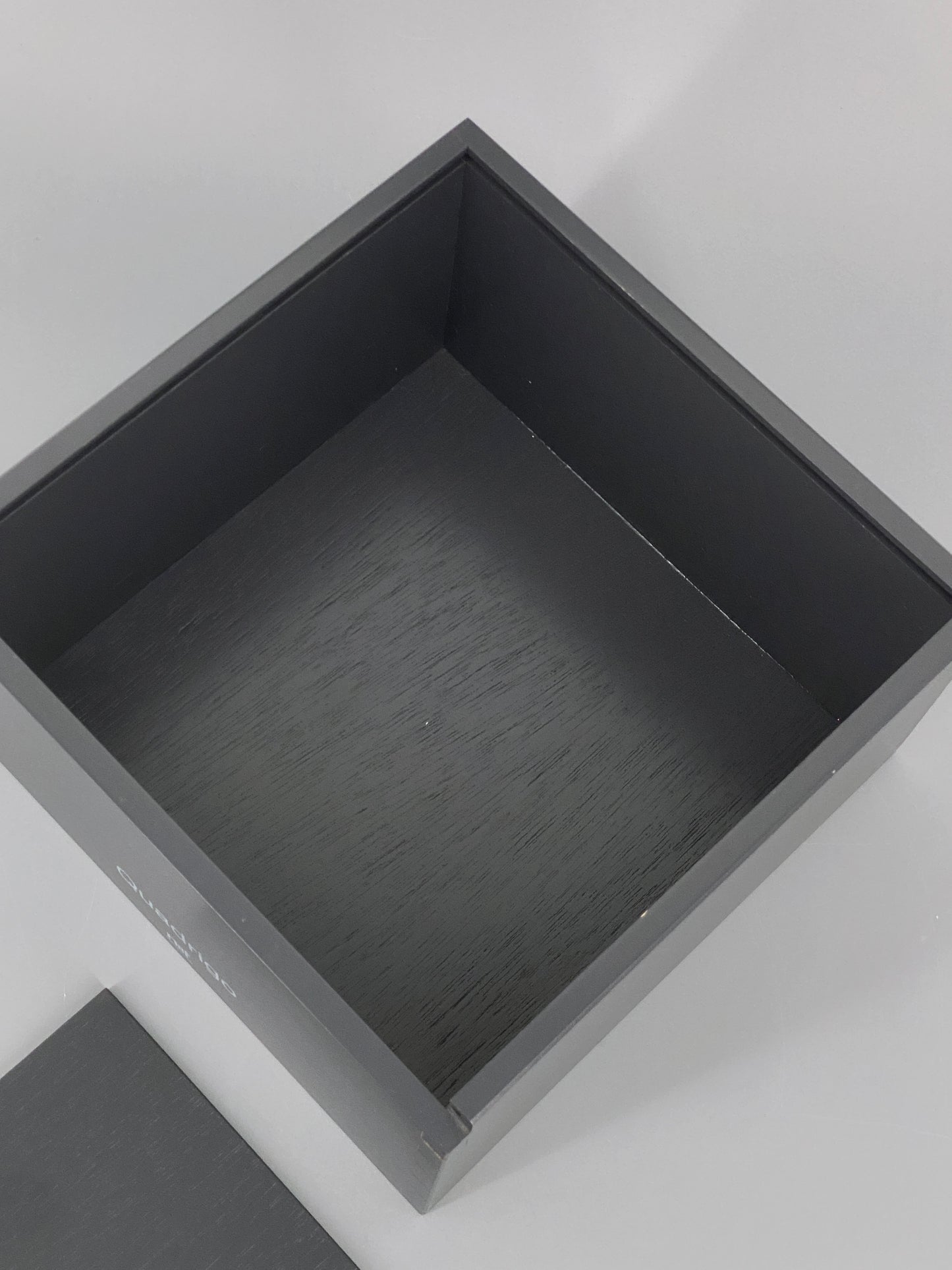Schwarze Holz Kiste von Naef, Schweiz