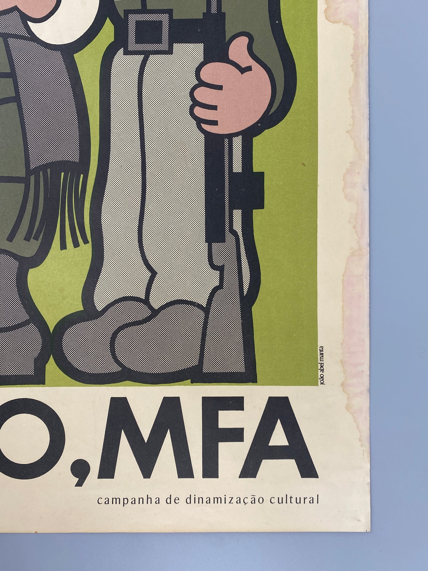 2 Plakate von João Abel Manta zum Ende der Nelkenrevolution, Portugal, 1975