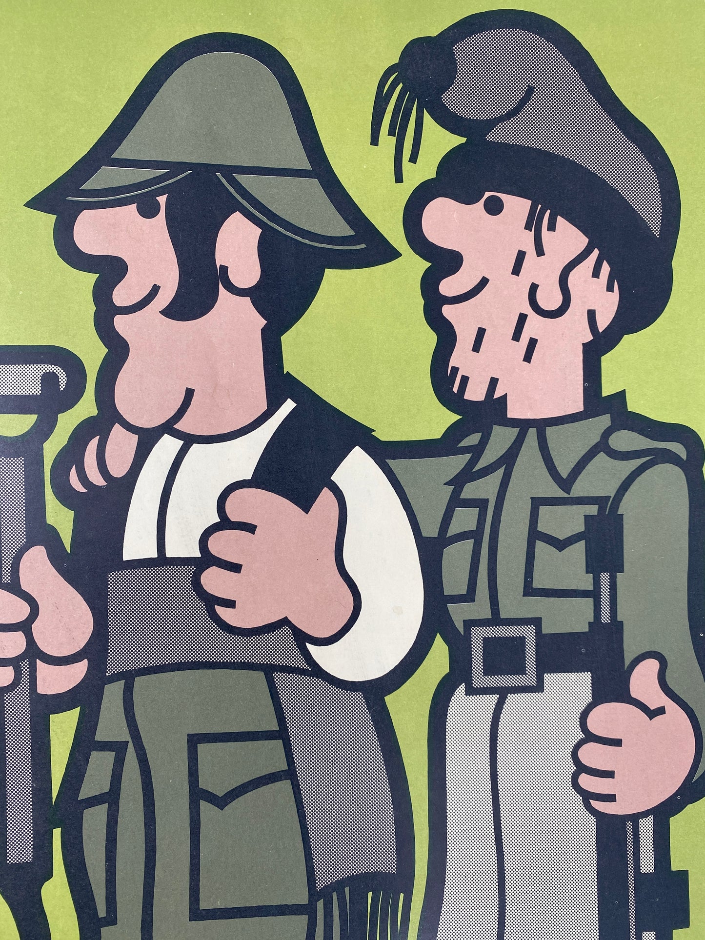 2 Plakate von João Abel Manta zum Ende der Nelkenrevolution, Portugal, 1975