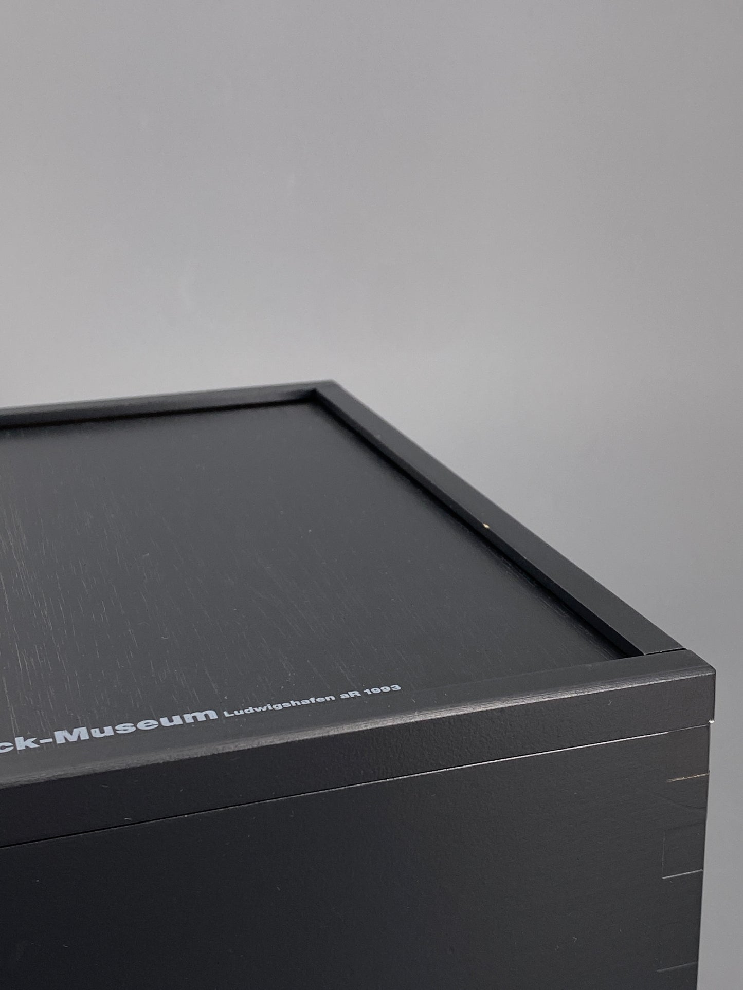 Schwarze Holz Kiste von Naef, Schweiz