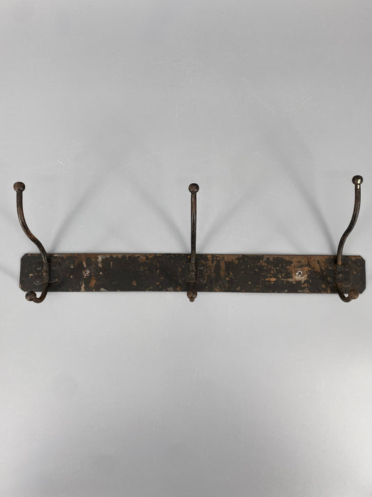 Wandgarderobe mit 3 Haken, vintage