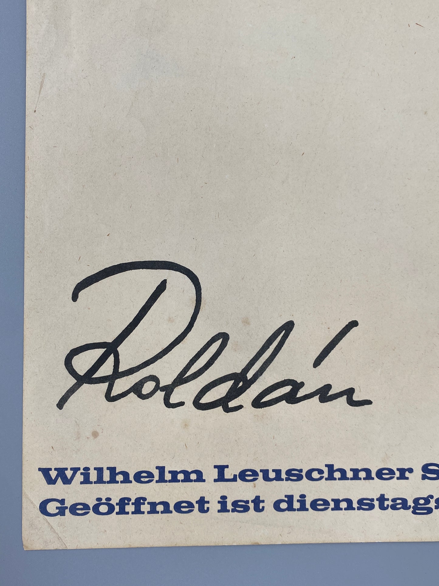 Originalplakat für Roldán Ausstellung der Galerie Sydow Frankfurt, Deutschland, 1966