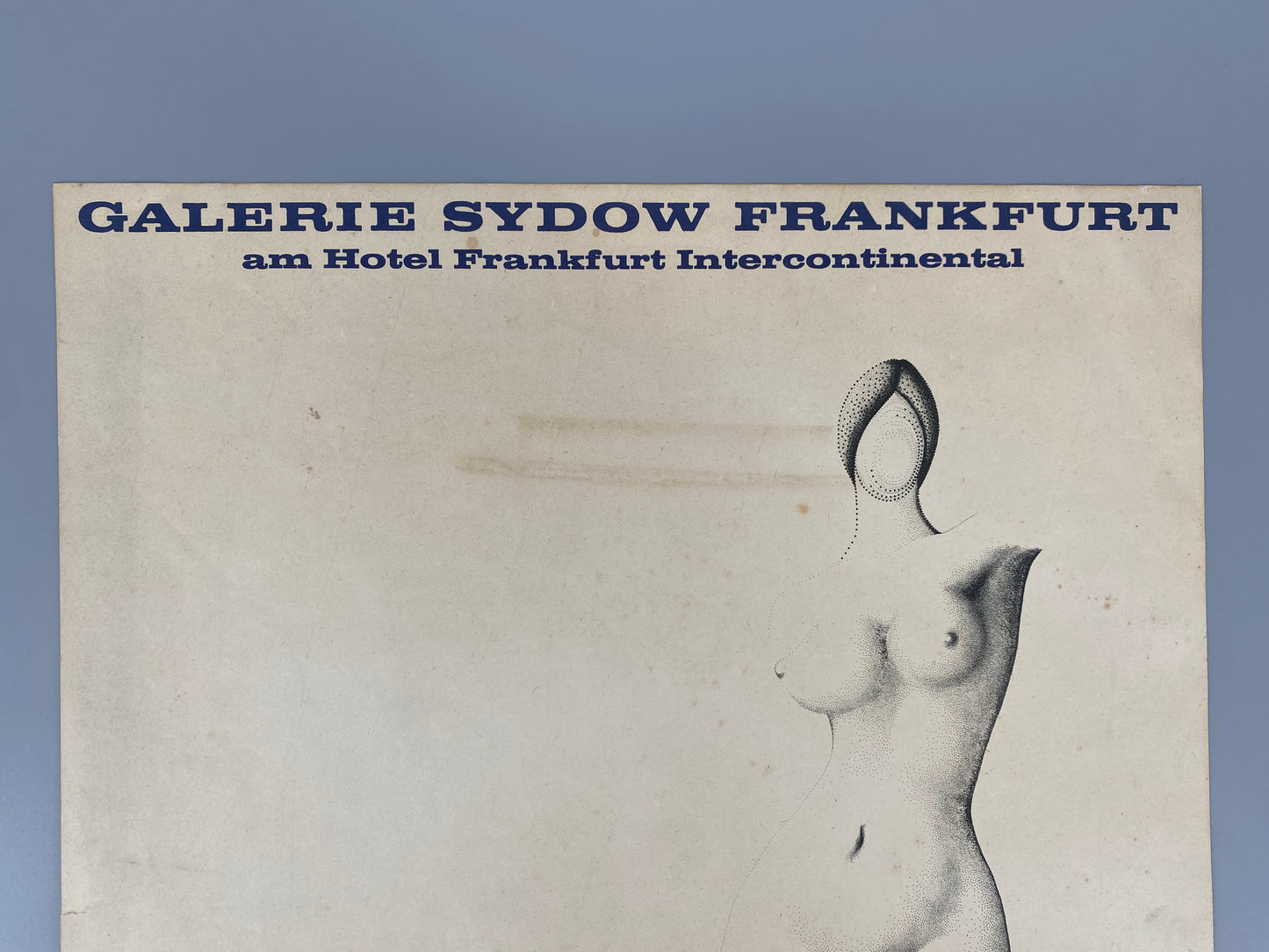Originalplakat für Roldán Ausstellung der Galerie Sydow Frankfurt, Deutschland, 1966