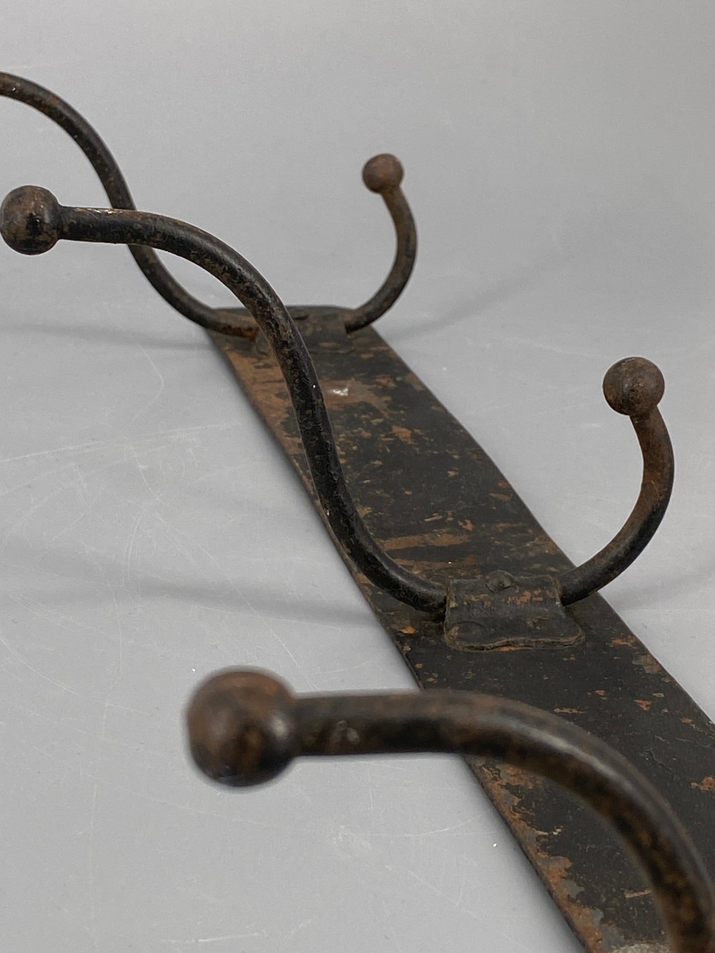 Wandgarderobe mit 3 Haken, vintage