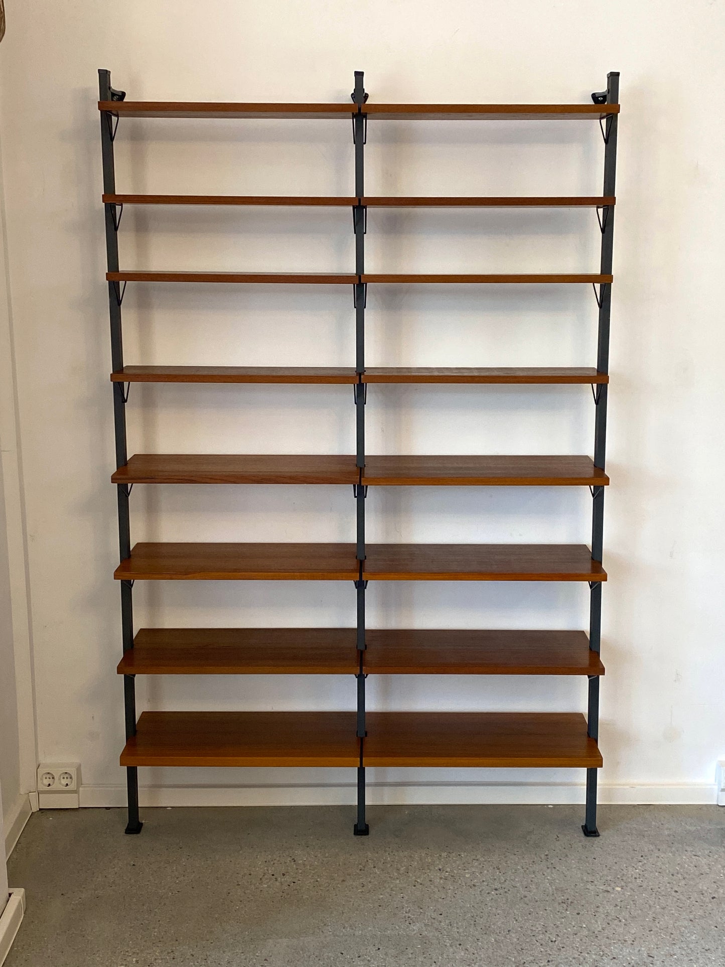 Bücherregal-Set von dem hochwertigem Regalsystem der Firma Pira Schweden, 50/60er