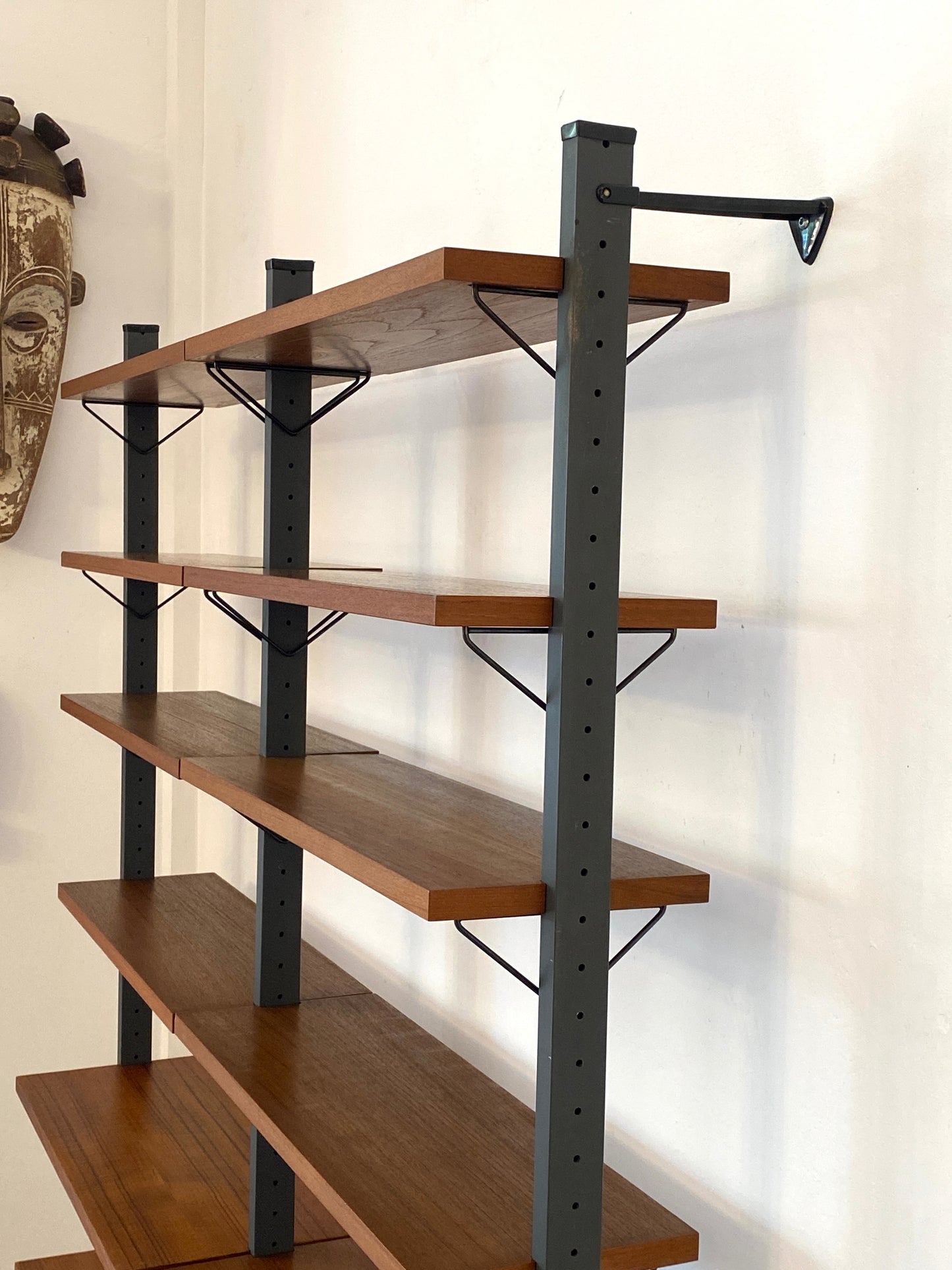 Bücherregal-Set von dem hochwertigem Regalsystem der Firma Pira Schweden, 50/60er