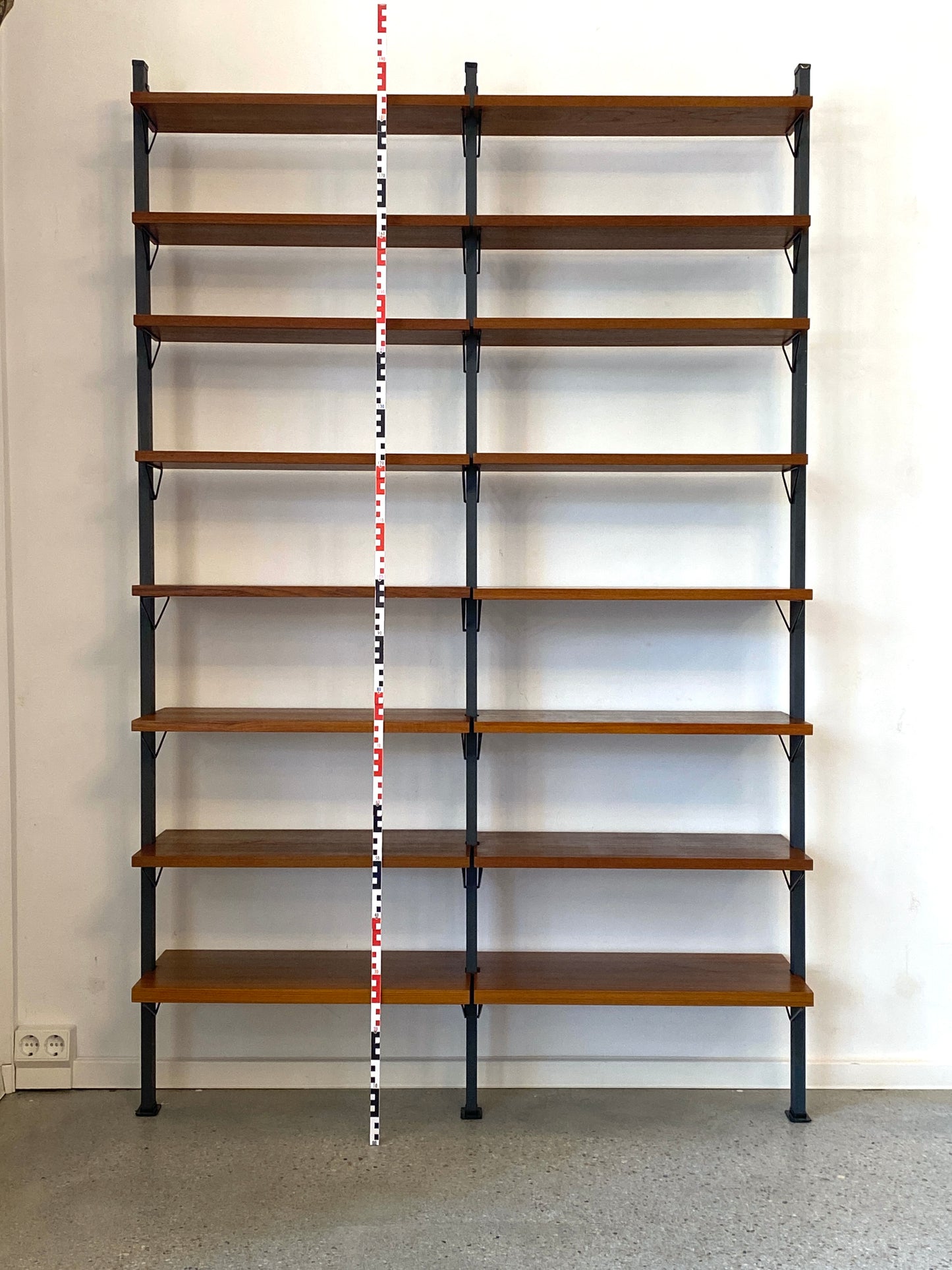 Bücherregal-Set von dem hochwertigem Regalsystem der Firma Pira Schweden, 50/60er