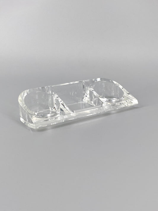 Space Age Büro Organizer aus Acrylglas, 70er