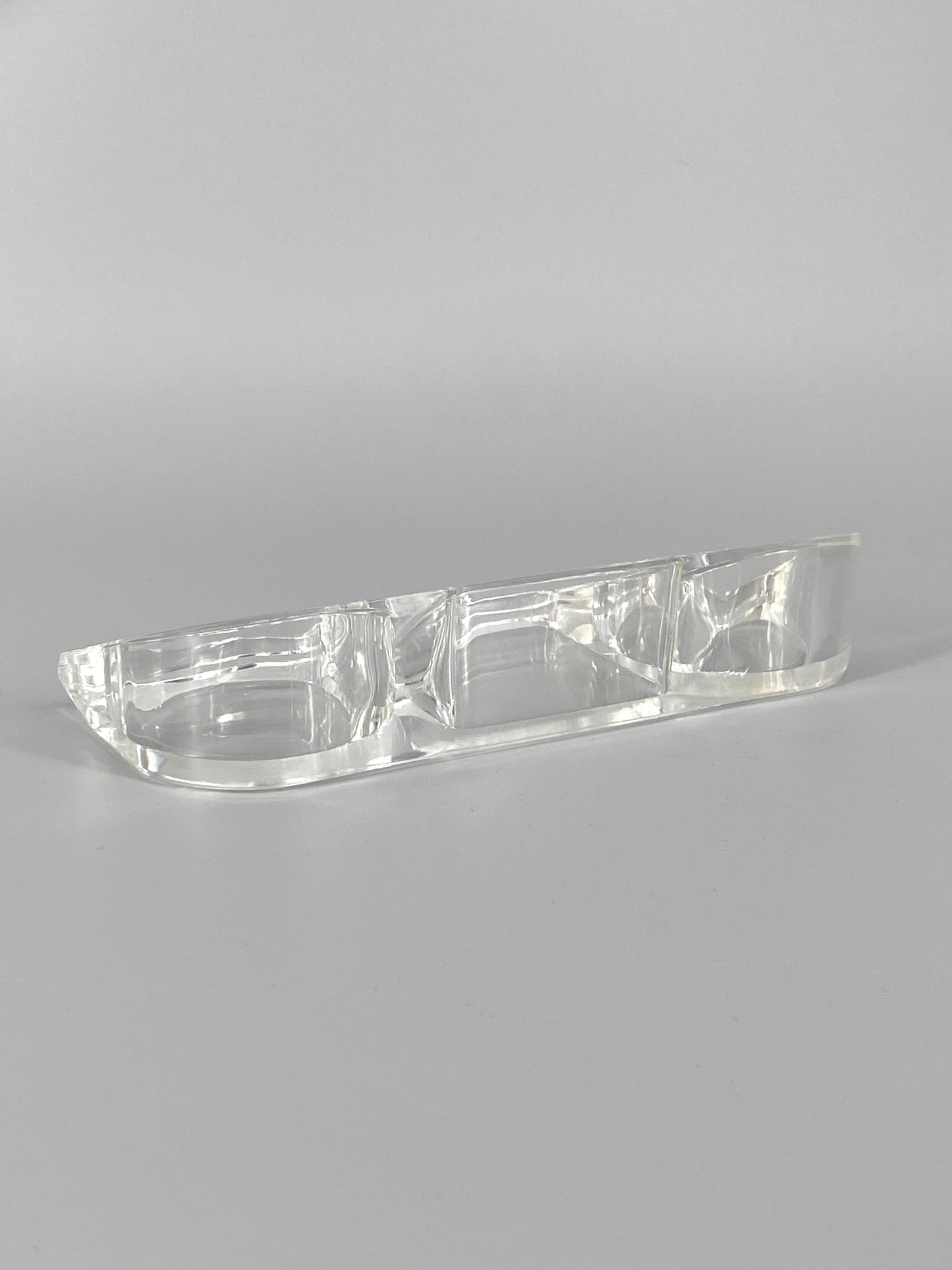 Space Age Büro Organizer aus Acrylglas, 70er