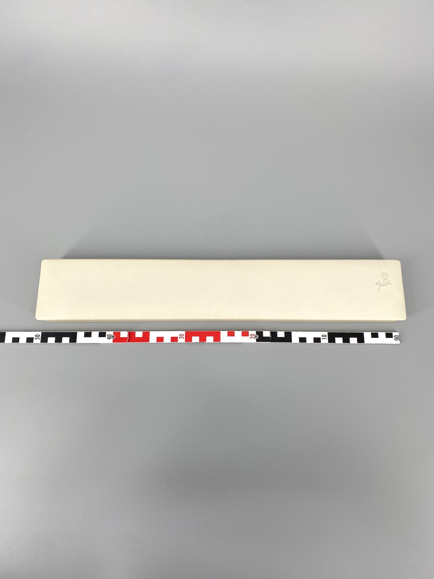 weiße Aufbewahrungsbox aus Leder von Läufer, Pinsel / Malutensilien, West-Germany, 60er