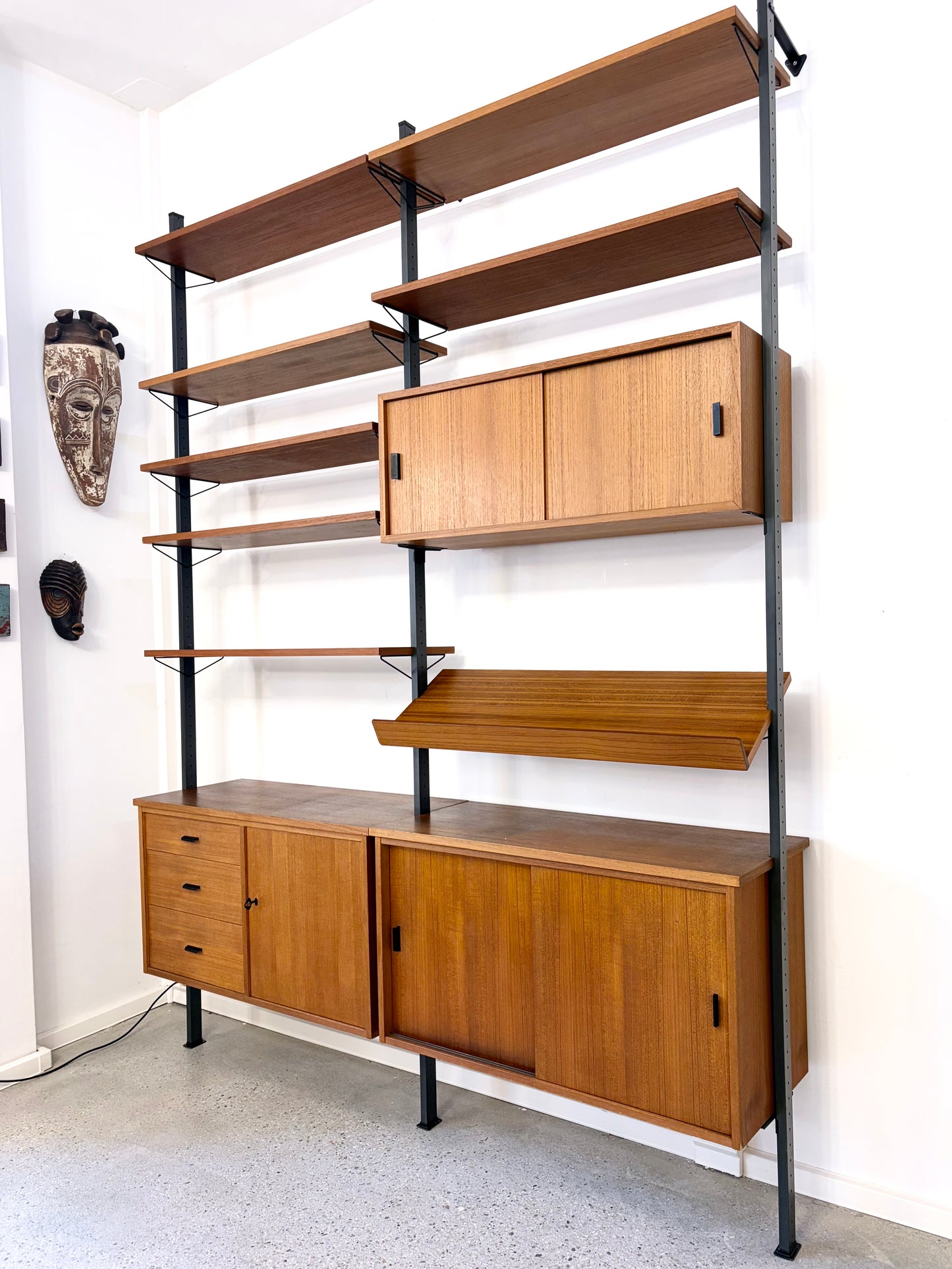 Mid Century Design Regalsystem aus Teakholz von Olof Pira für Pira Sweden, 1960er