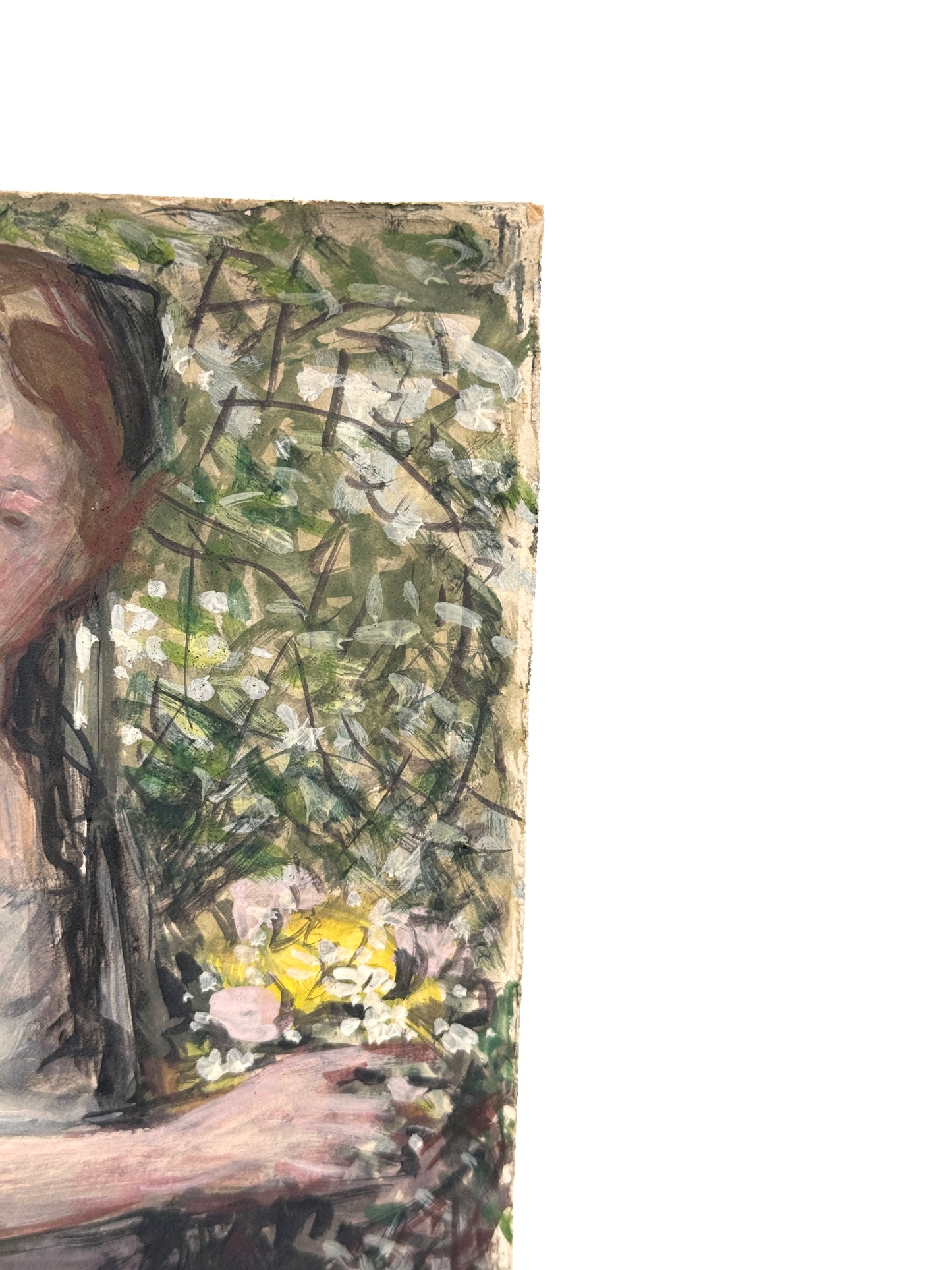 Junge Frau im Grün, Impressionistische Malerei 30'er