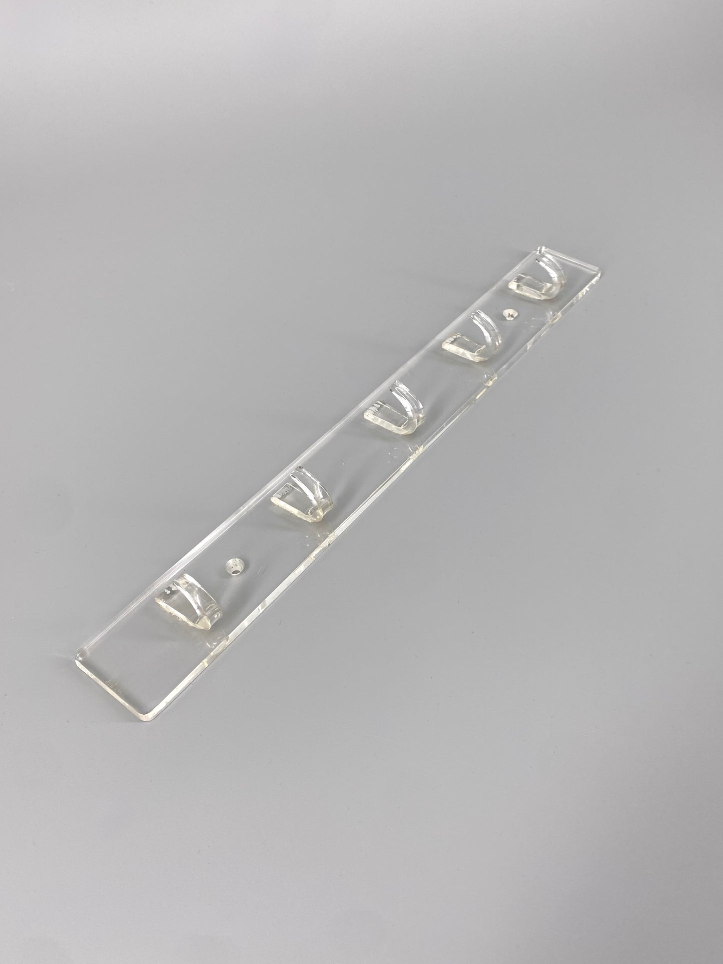 Hakenleiste mit 5 Haken aus Acrylglas, Garderobe / Schlüsselhalter