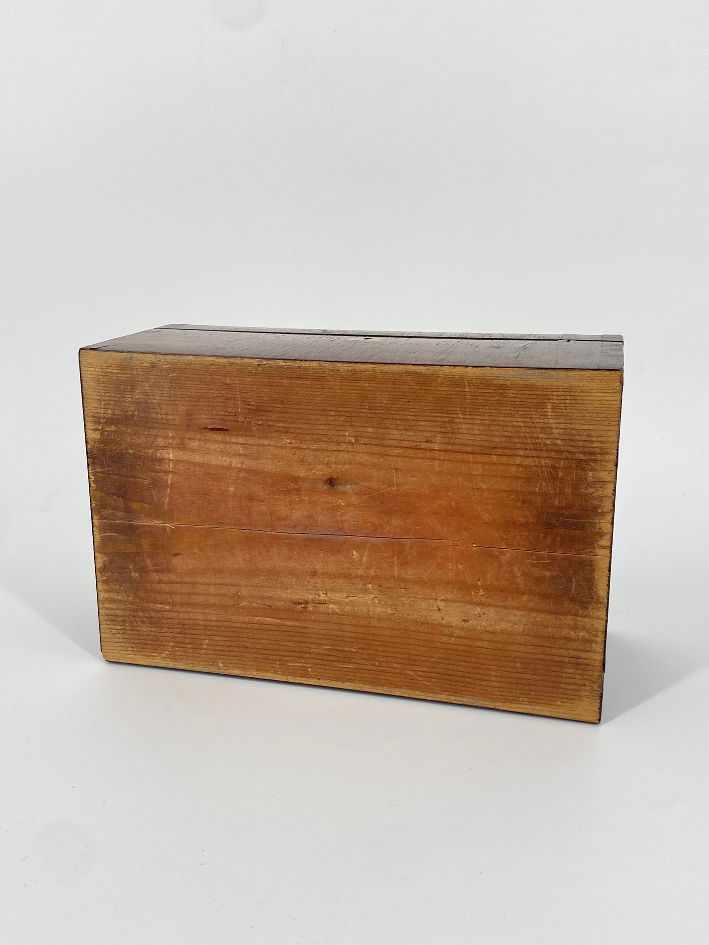Antike Edelholz Schatulle mit Stickerei, um 1900