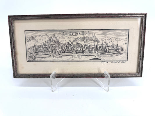 Kupferstich Erfurt, Ansicht 1760