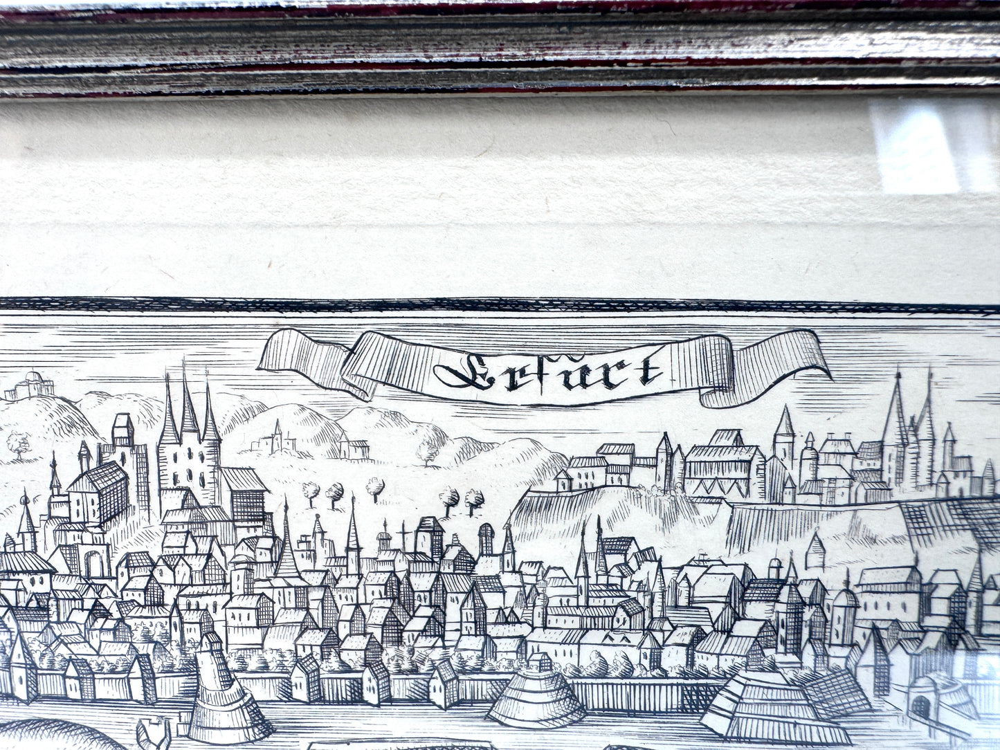 Kupferstich Erfurt, Ansicht 1760