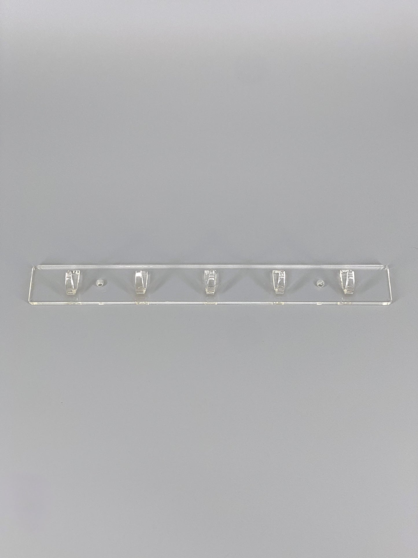 Hakenleiste mit 5 Haken aus Acrylglas, Garderobe / Schlüsselhalter