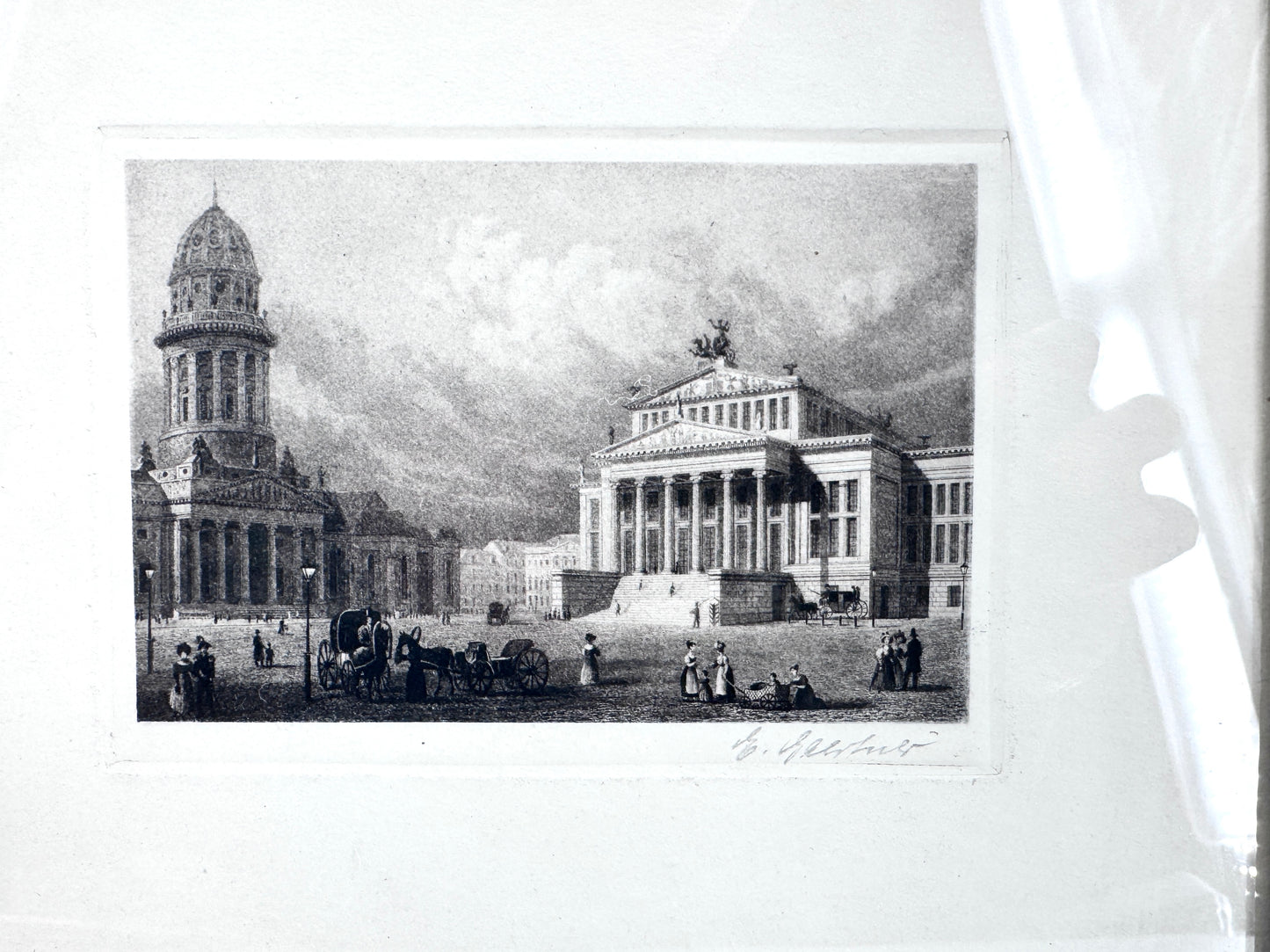 Gendarmenmarkt in Berlin, klassische Ansicht