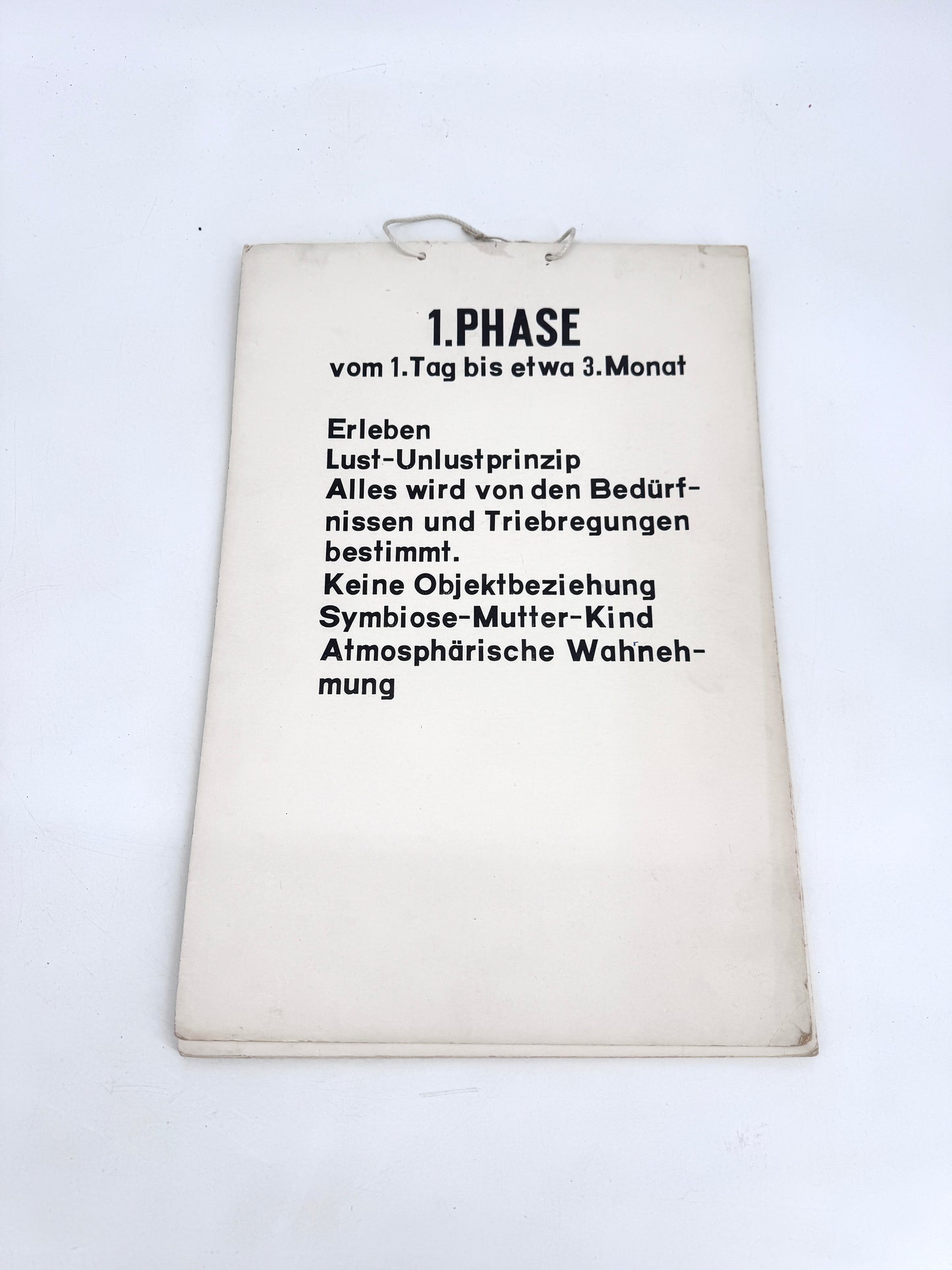 Psychoanalyse Lehrtafeln nach Freud, kindl. Entwicklung