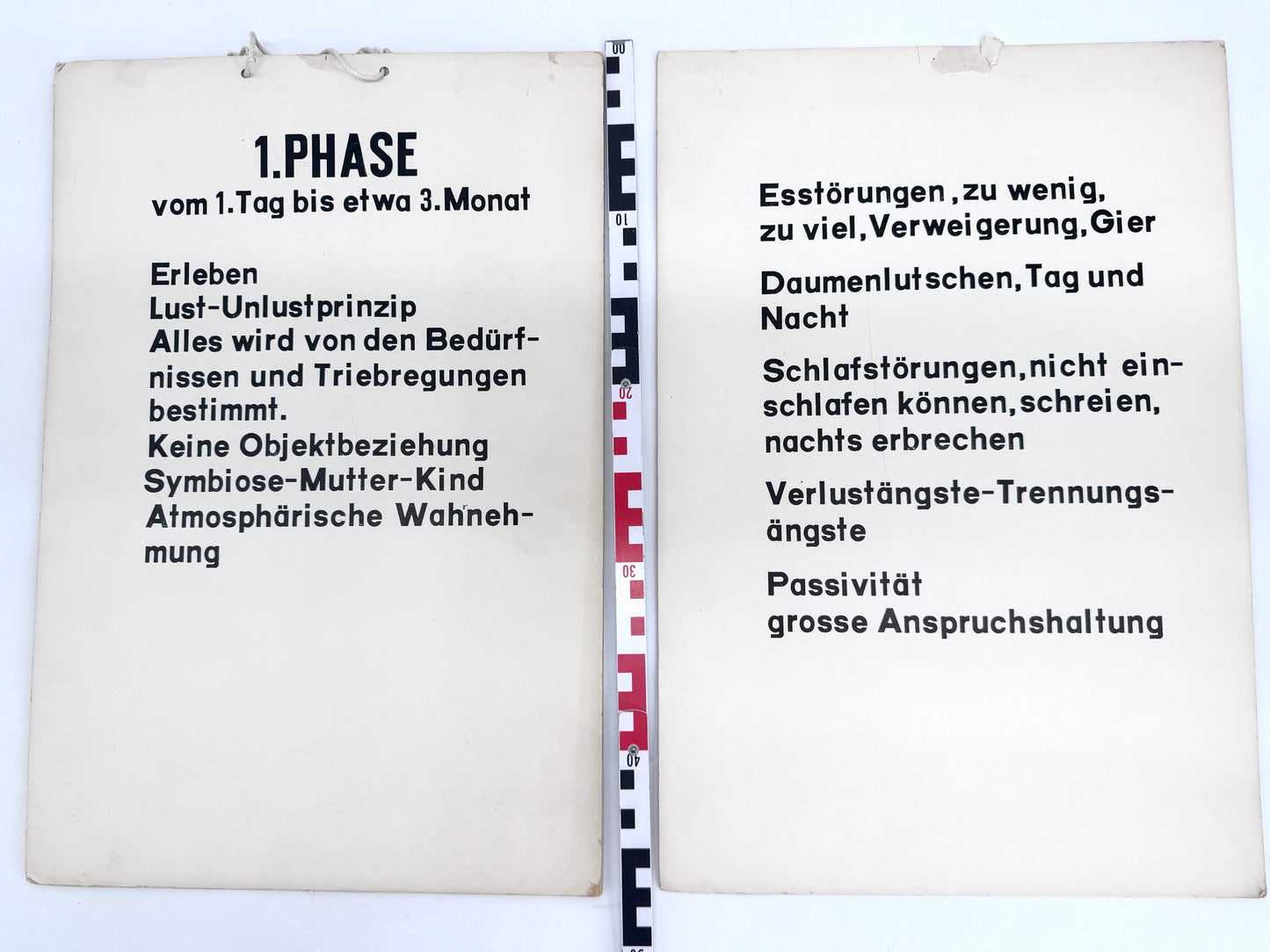 Psychoanalyse Lehrtafeln nach Freud, kindl. Entwicklung