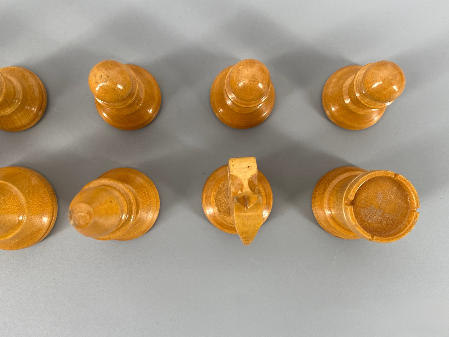 Vintage Set Schachfiguren in Schatulle, König 8,5 cm