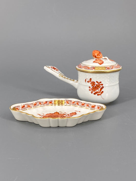 Herend Apponyi Porzellan Tasse und Schale, Ungarn, 30er
