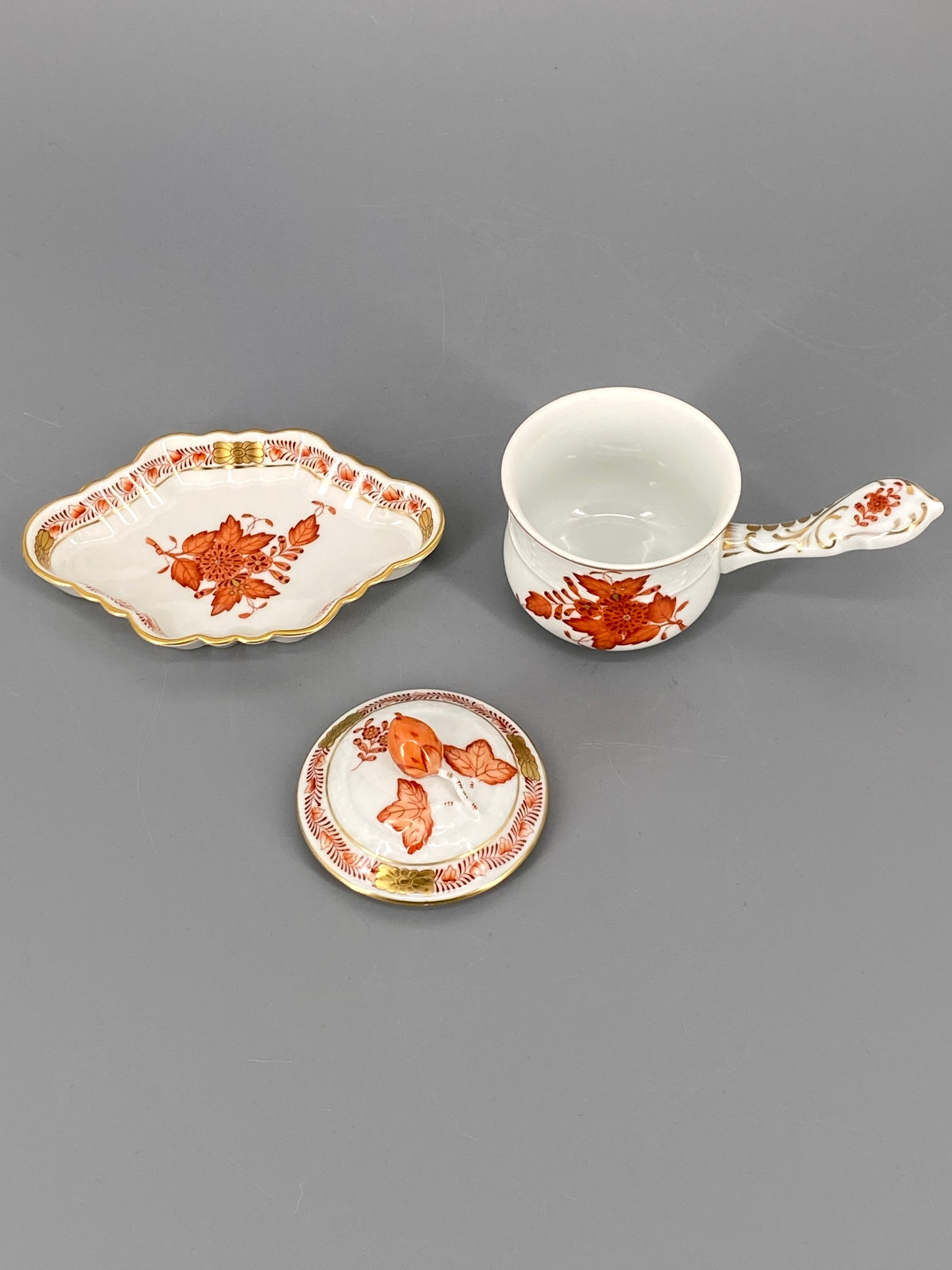 Herend Apponyi Porzellan Tasse und Schale, Ungarn, 30er