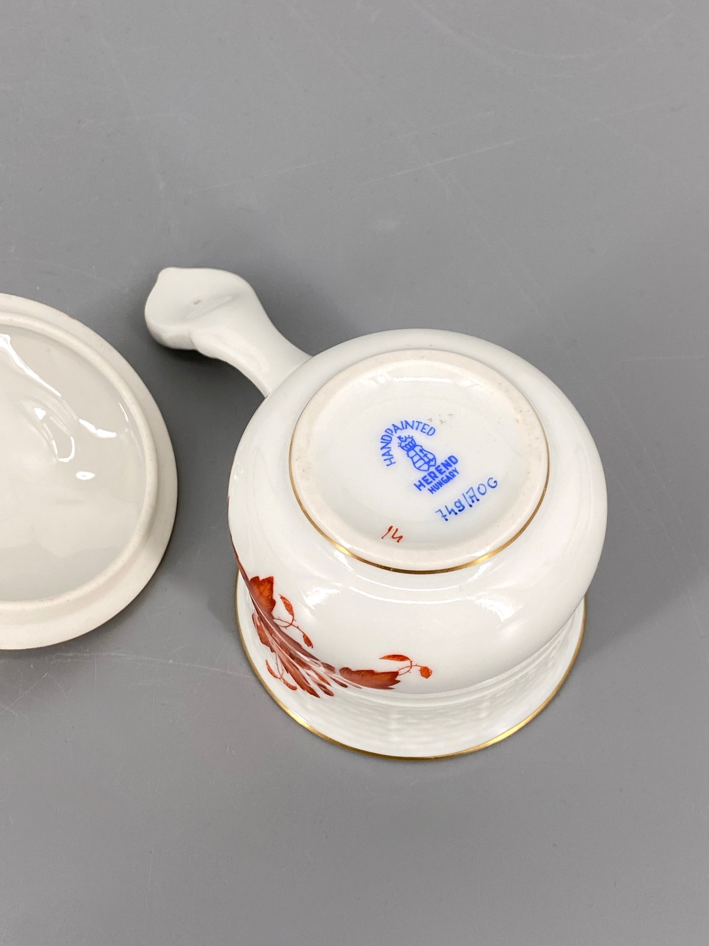 Herend Apponyi Porzellan Tasse und Schale, Ungarn, 30er