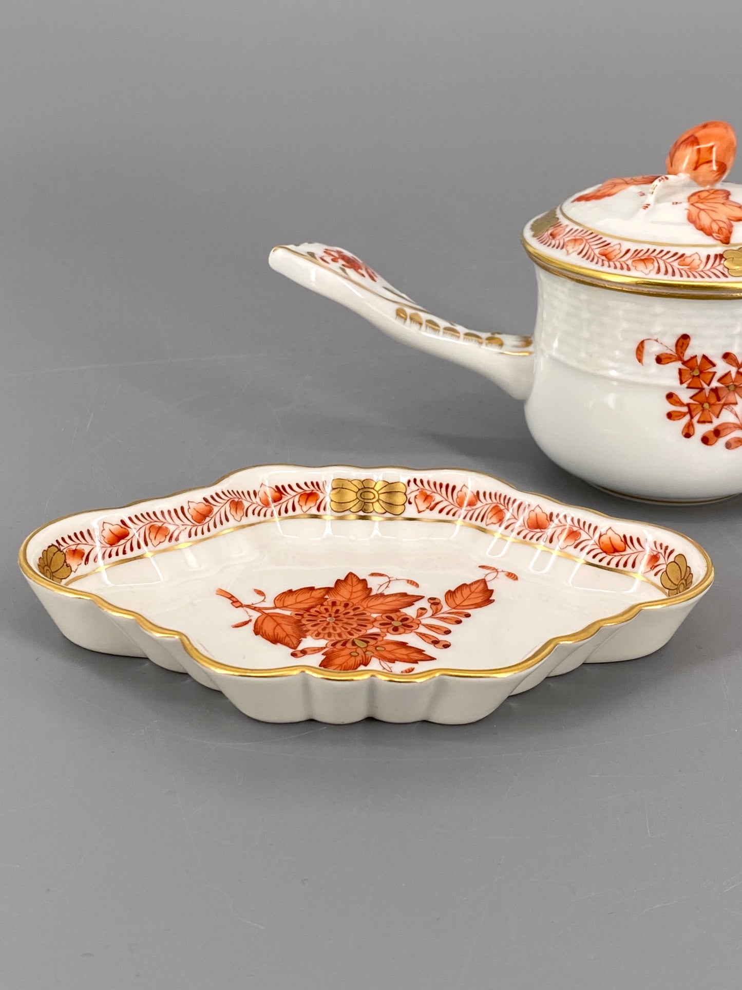 Herend Apponyi Porzellan Tasse und Schale, Ungarn, 30er