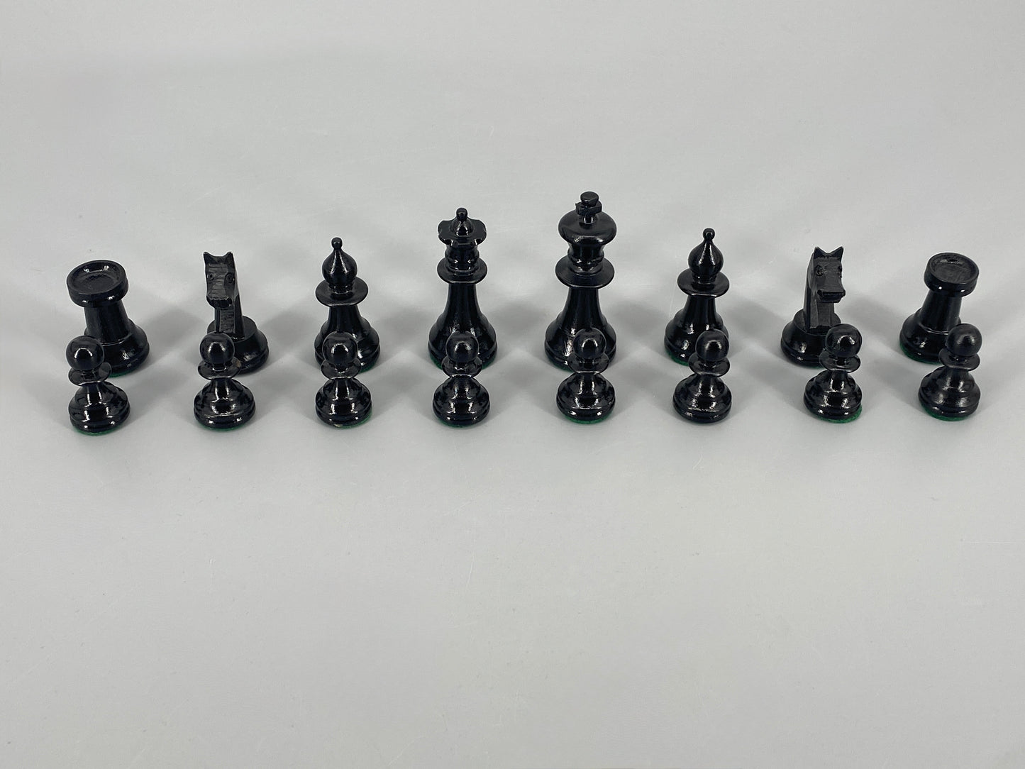 Vintage Set Schachfiguren in Schatulle, König 6,2 cm