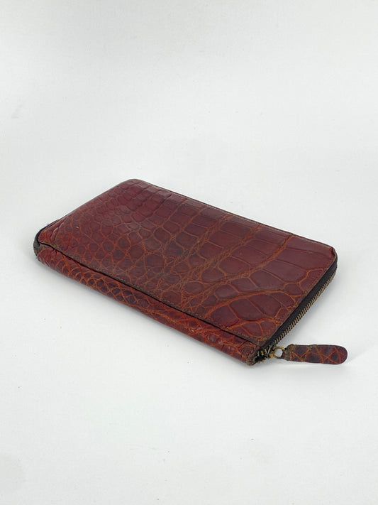 Vintage Brieftasche aus Krokodilleder von Jil Sander, 1990