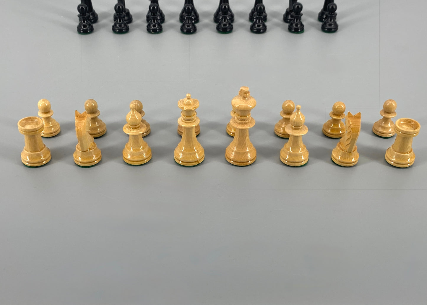 Vintage Set Schachfiguren in Schatulle, König 6,2 cm