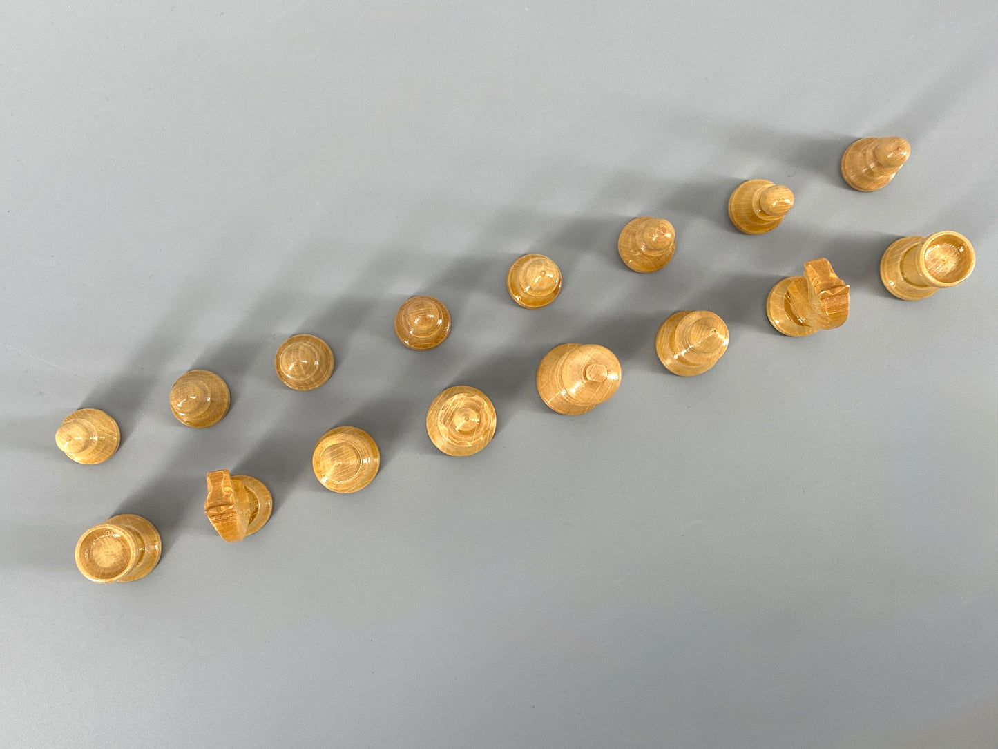 Vintage Set Schachfiguren in Schatulle, König 6,2 cm