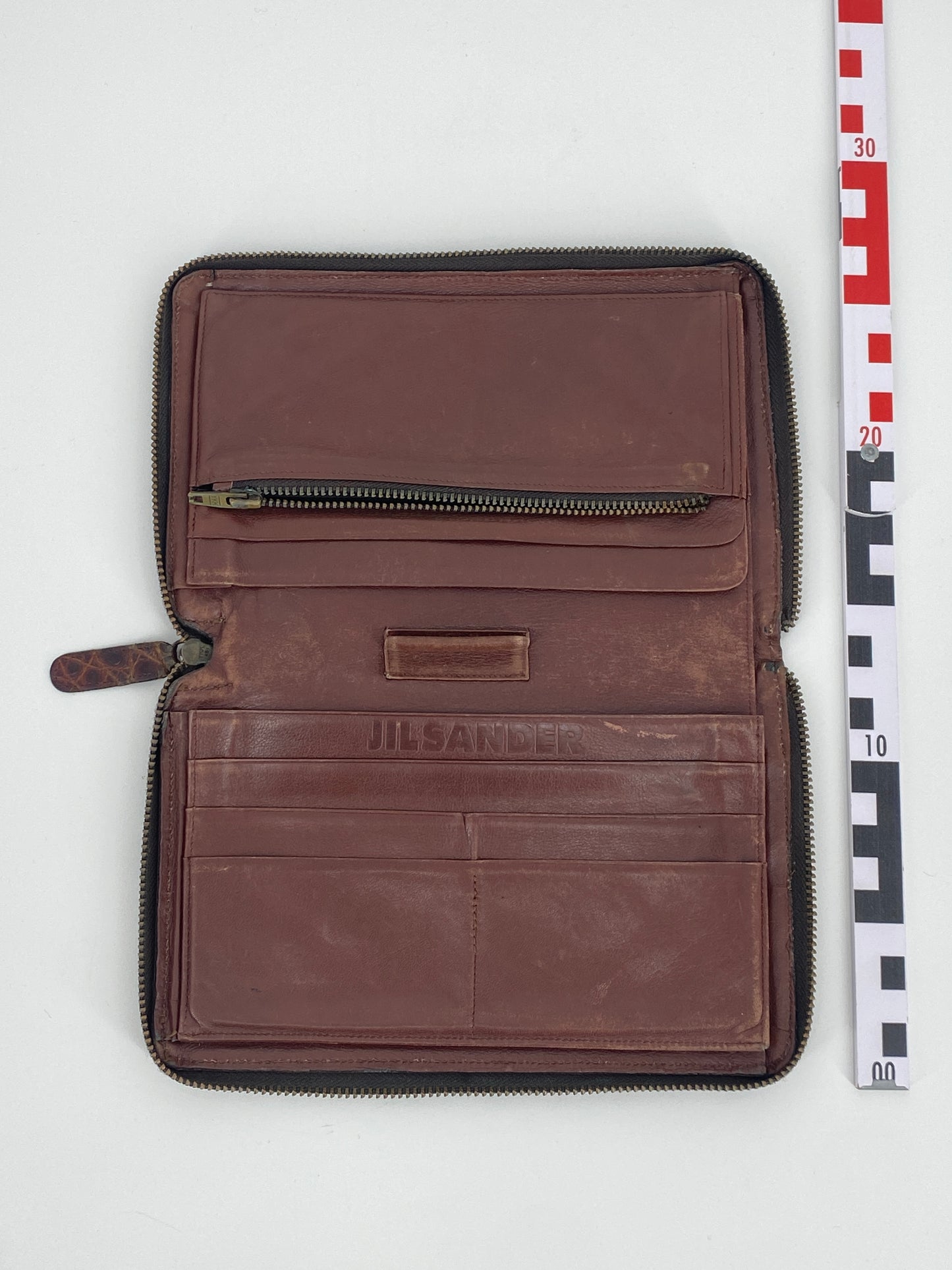 Vintage Brieftasche aus Krokodilleder von Jil Sander, 1990