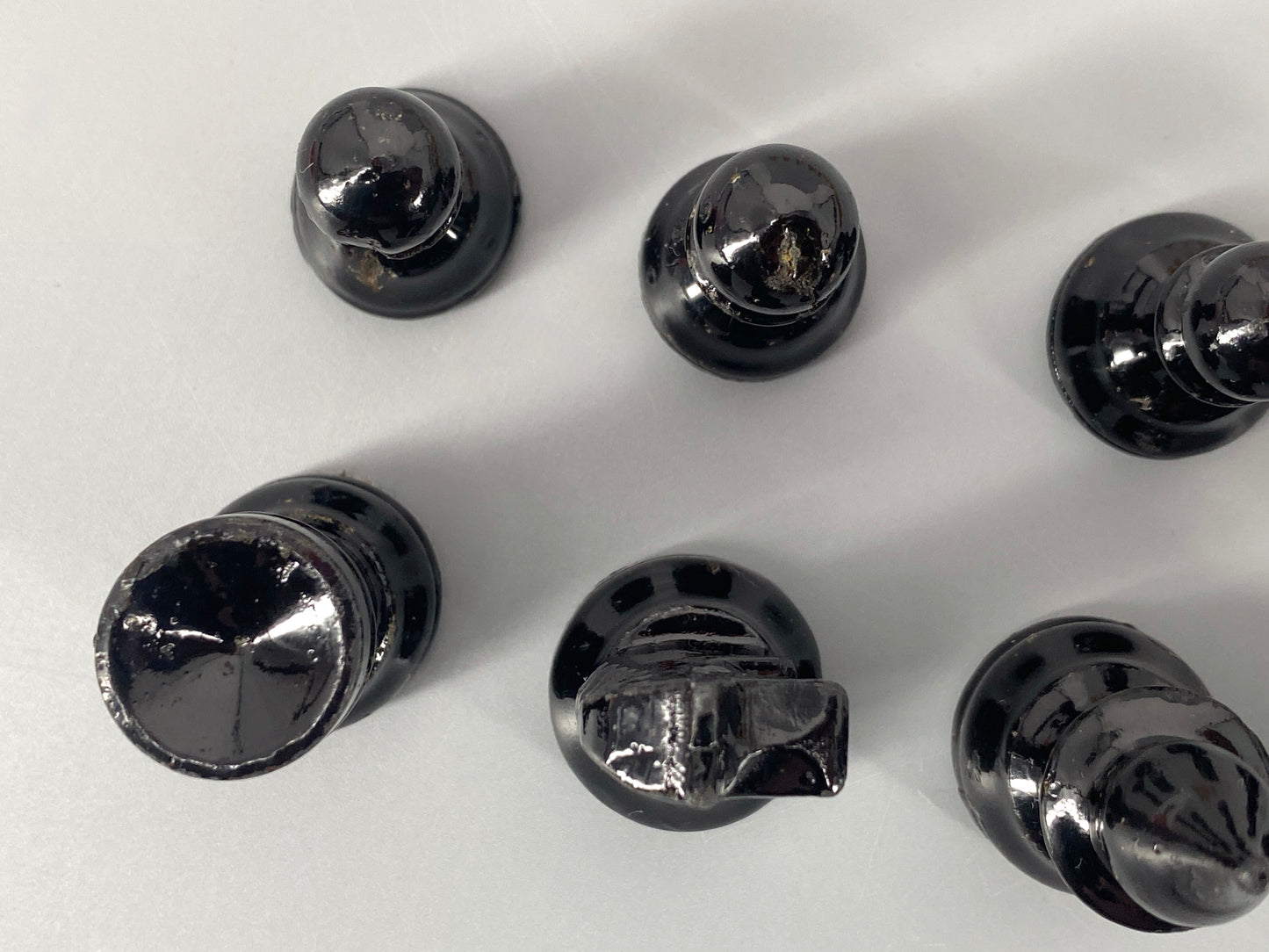 Vintage Set Schachfiguren in Schatulle, König 6,6 cm