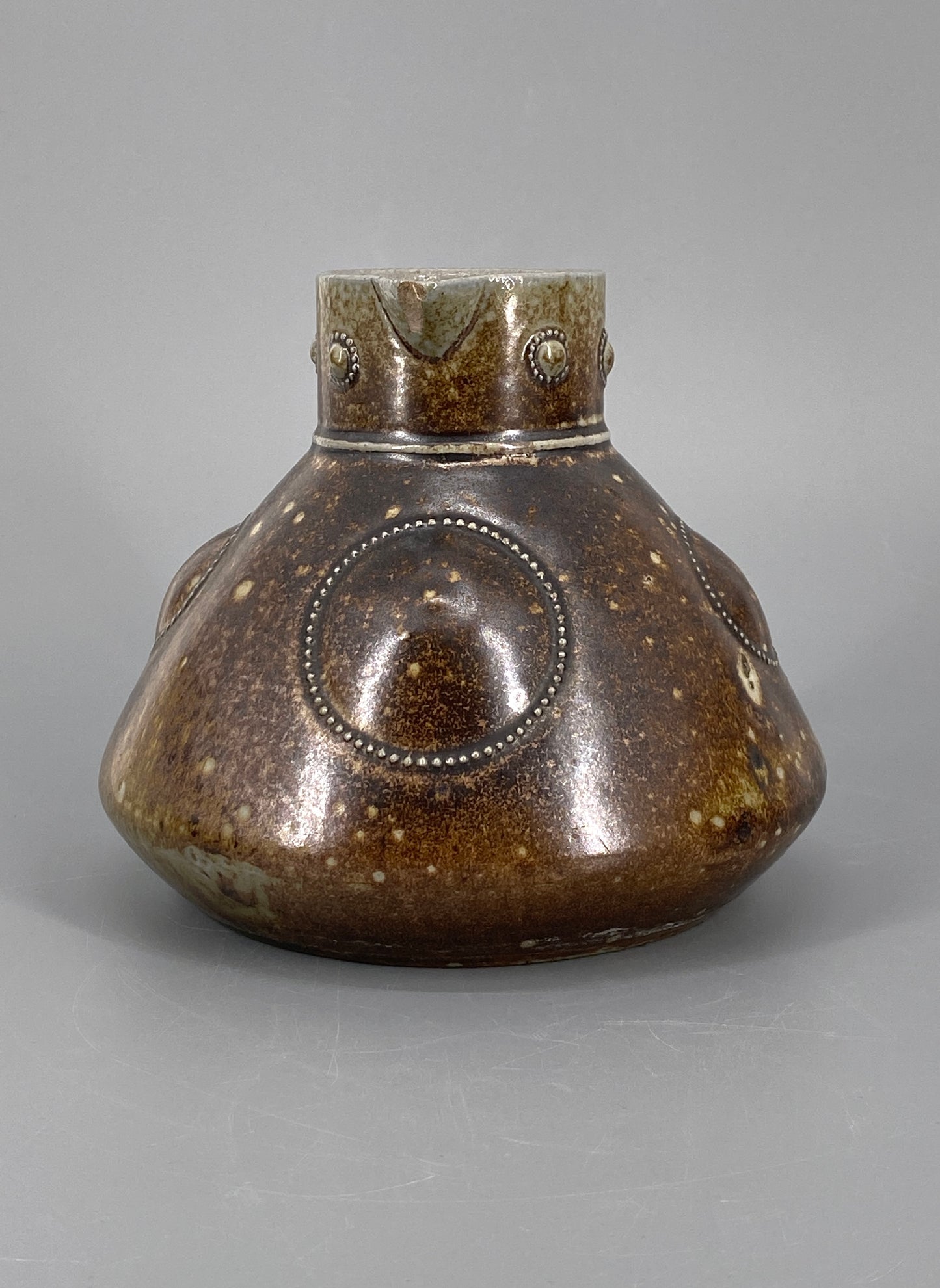Brauner Studiokeramik Krug/Vase, 1937
