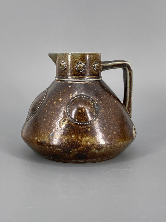 Brauner Studiokeramik Krug/Vase, 1937