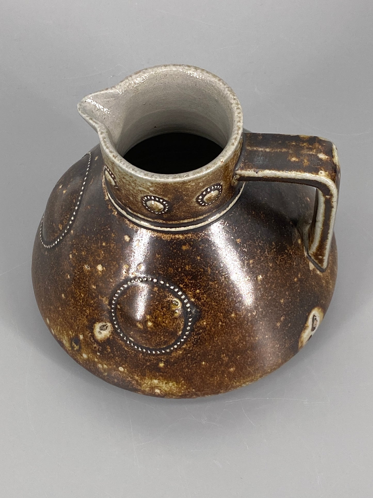 Brauner Studiokeramik Krug/Vase, 1937