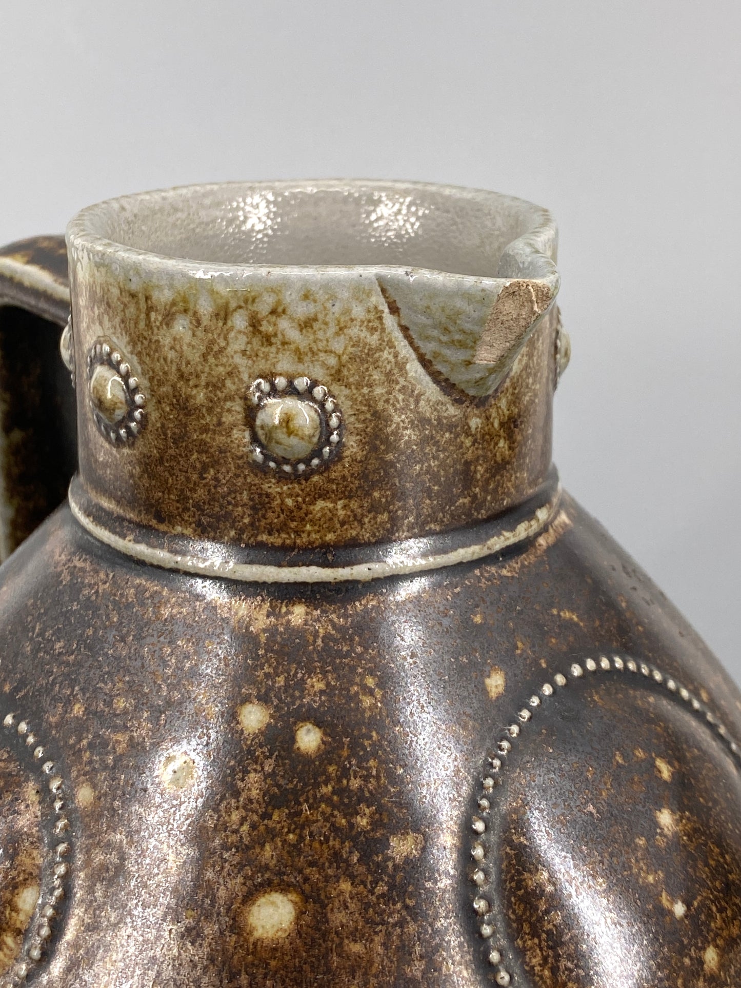 Brauner Studiokeramik Krug/Vase, 1937