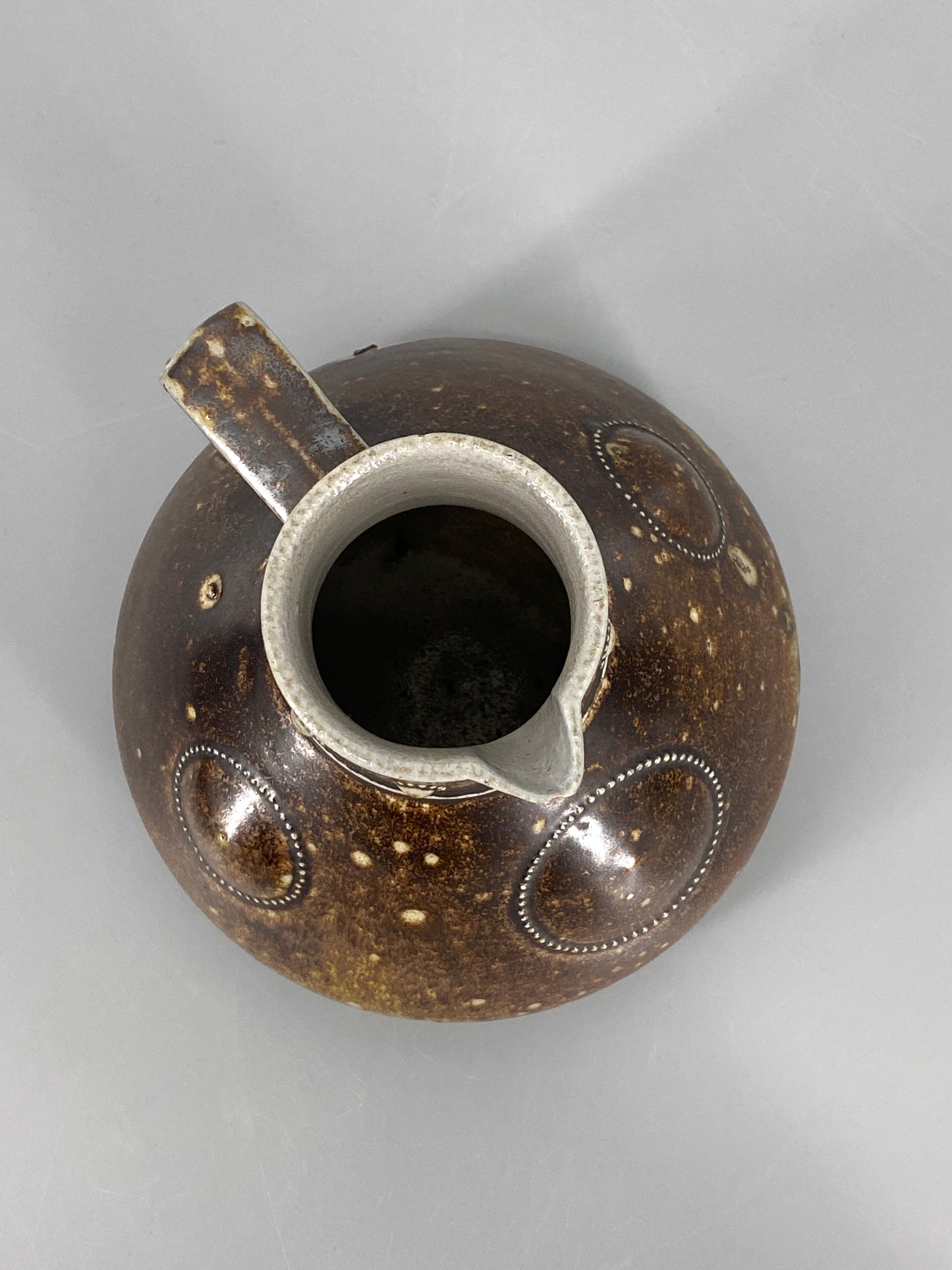 Brauner Studiokeramik Krug/Vase, 1937