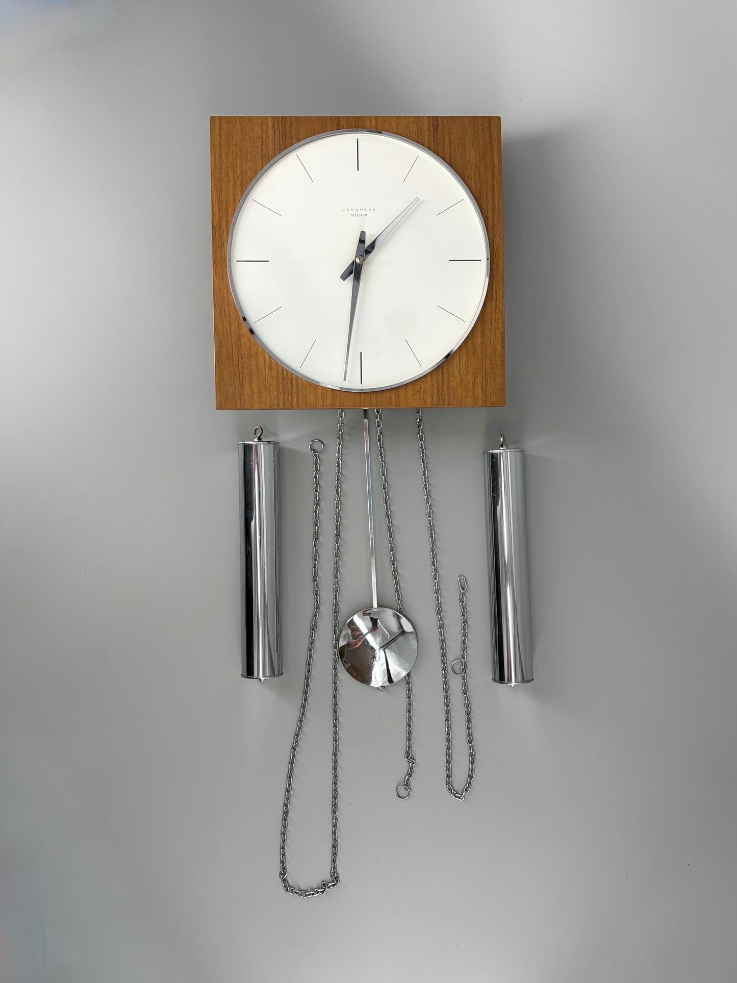Mid Century Design Wanduhr Junghans Meister, Deutschland um 1960