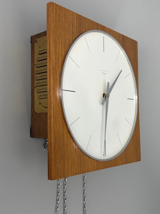 Mid Century Design Wanduhr Junghans Meister, Deutschland um 1960